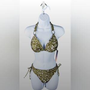 Olive Leopard Print Bikini